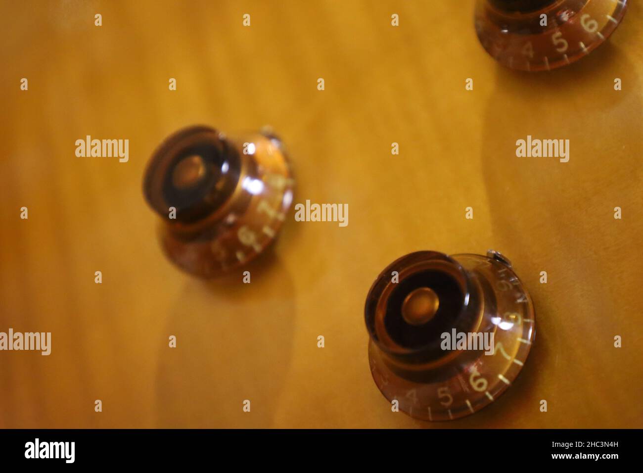 electric guitar master volume knob analog synthesizer Stock Photo Alamy