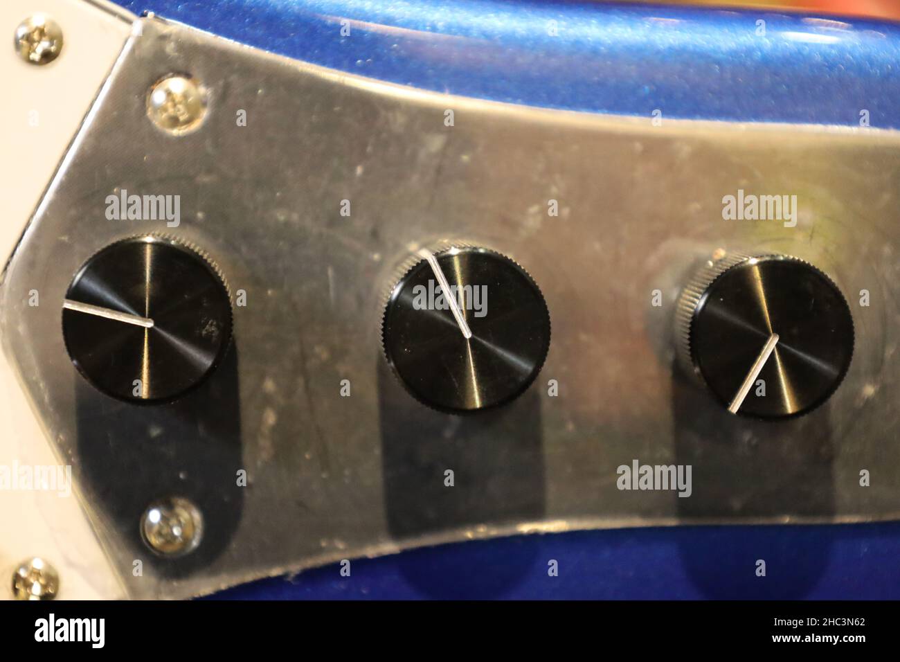 electric guitar master volume knob analog synthesizer Stock Photo Alamy