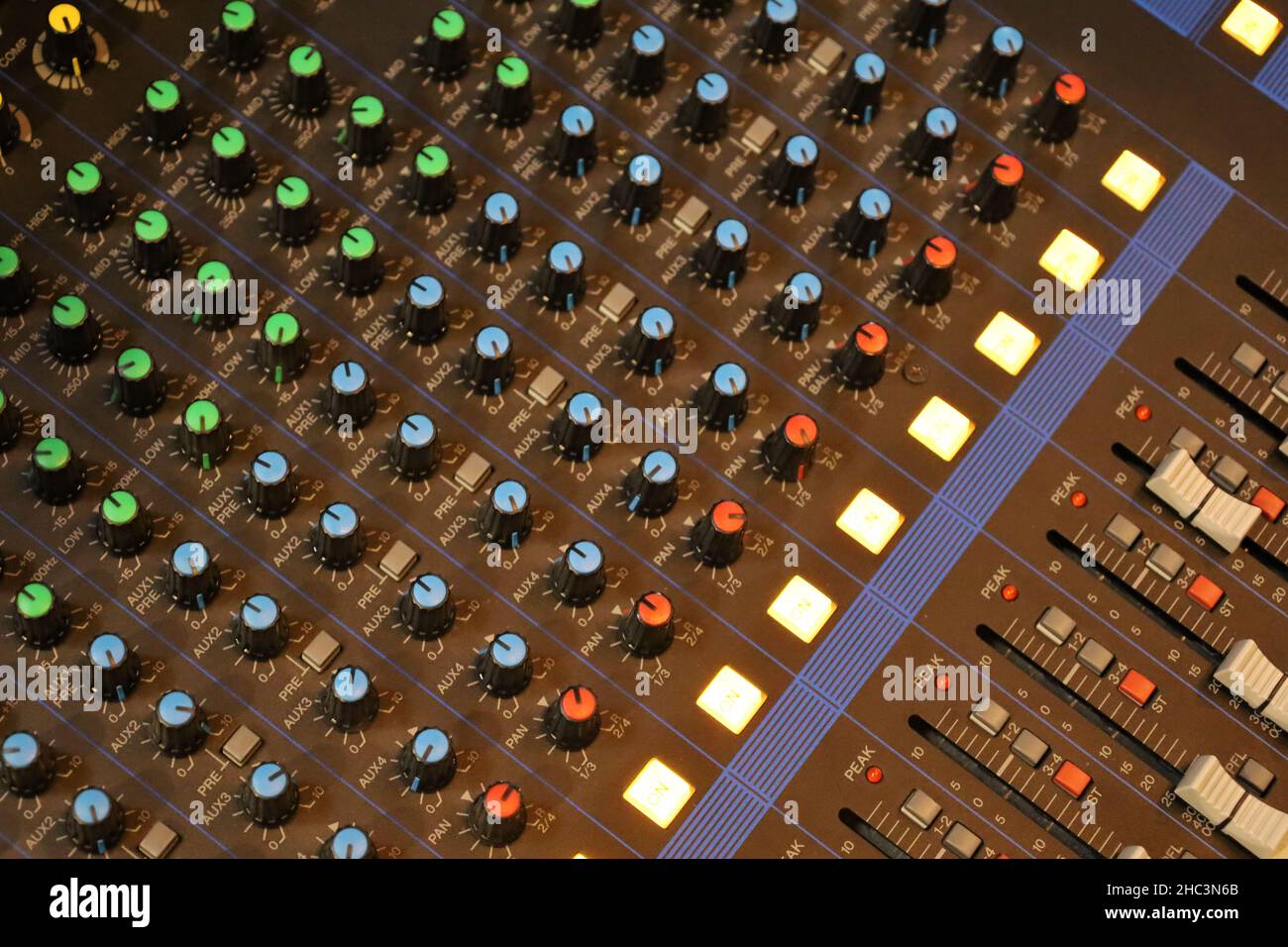 electric guitar master volume knob analog synthesizer Stock Photo Alamy