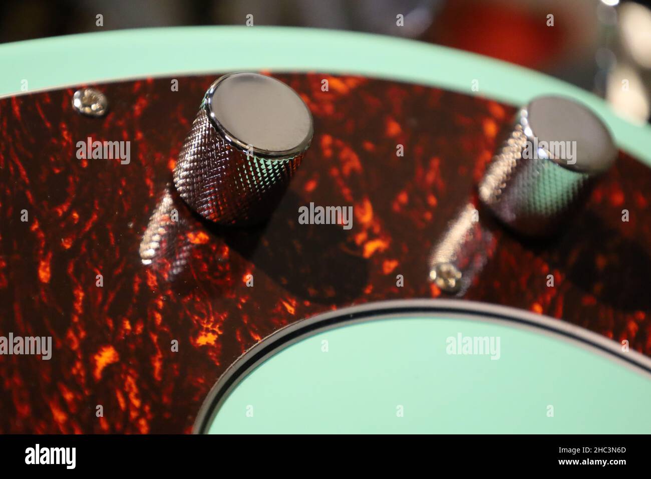 electric guitar master volume knob analog synthesizer Stock Photo Alamy