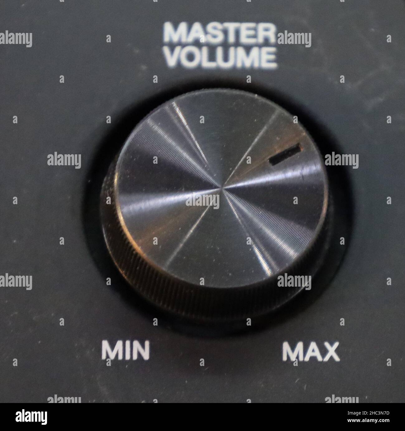 electric guitar master volume knob analog synthesizer Stock Photo Alamy