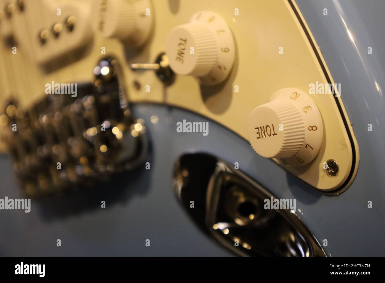 electric guitar master volume knob analog synthesizer Stock Photo Alamy