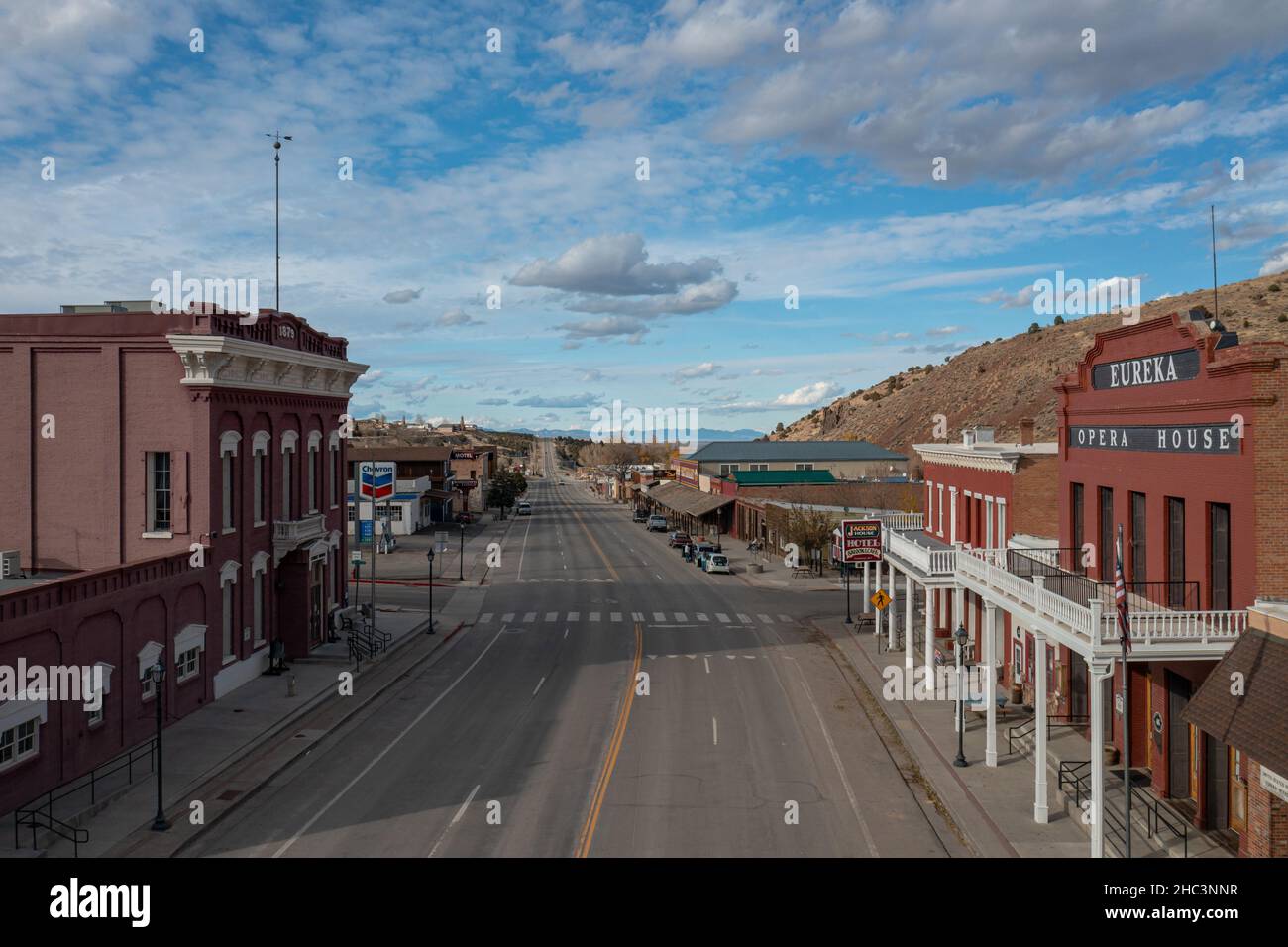 Main Street of Eureka, Nevada Stock Photo Alamy