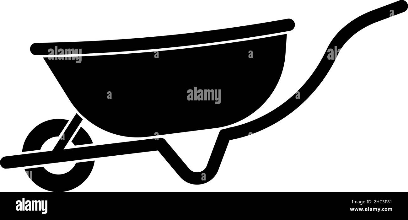 Wheelbarrow icon design template vector isolated illustration Stock Vector Image & Art Alamy