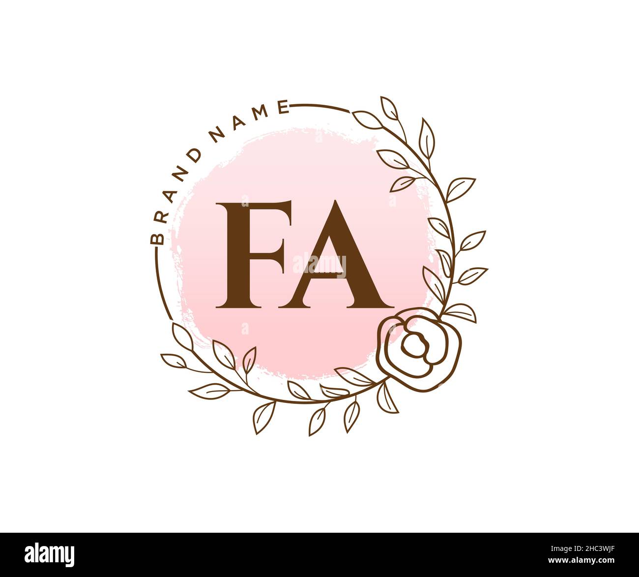 Fa logo design hi-res stock photography and images - Alamy