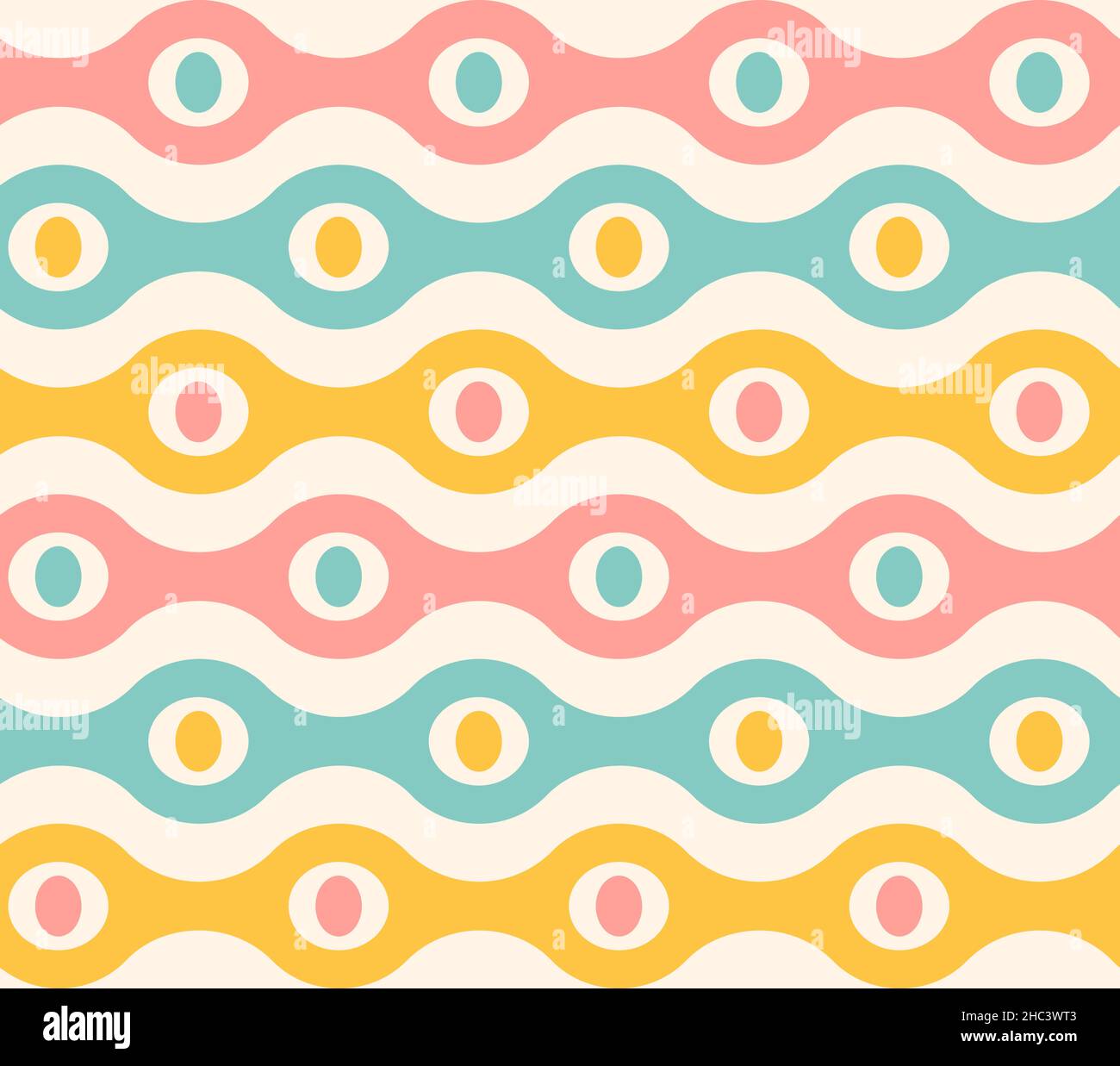 Vector vintage seamless abstract pattern. Vector pattern for holidays in retro style. Retro abstract texture. Stock Vector