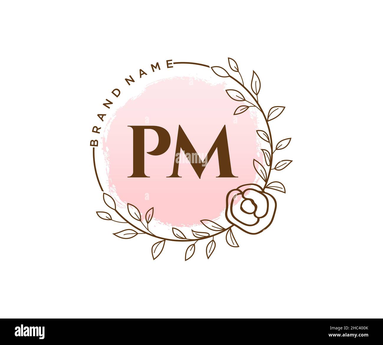 Pm monogram logo hi-res stock photography and images - Alamy