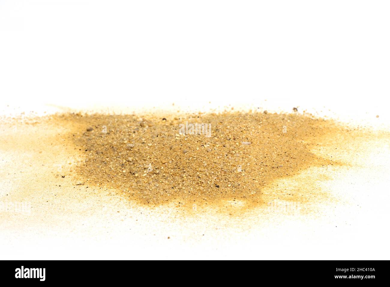 River sand dune isolated on white background Stock Photo