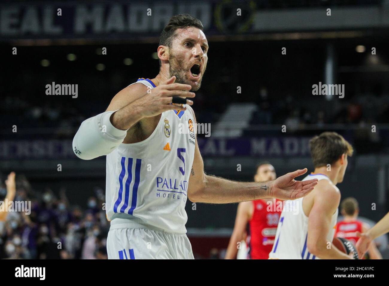 Rodolfo Fernandez Farres 'Rudy' of Real Madrid during the Turkish Airlines Euroleague basketball match between Real Madrid and CSKA Moscow on December 23, 2021 at Wizink Center in Madrid, Spain - Photo:  Irh/DPPI/LiveMedia Stock Photo