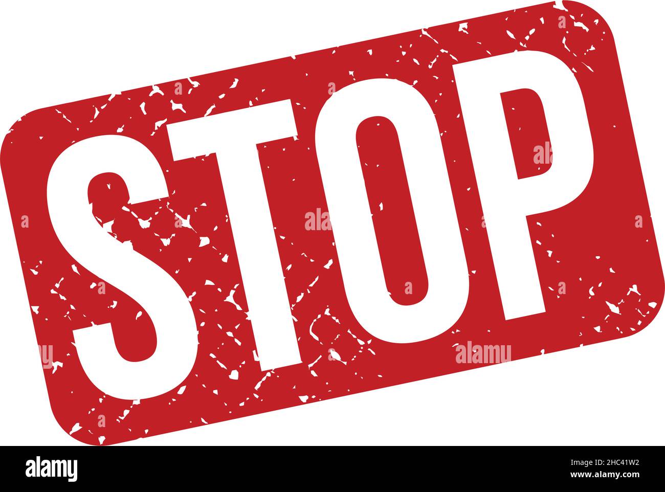Stop Rubber Stamp. Red Stop Rubber Grunge Stamp Seal Vector