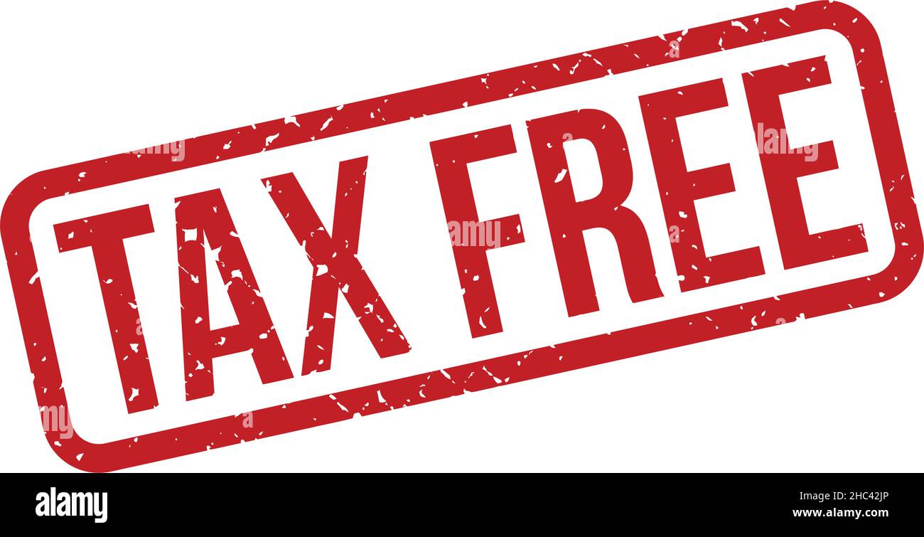 Tax Free Rubber Stamp. Red Tax Free Rubber Grunge Stamp Seal Vector Illustration Vector Stock