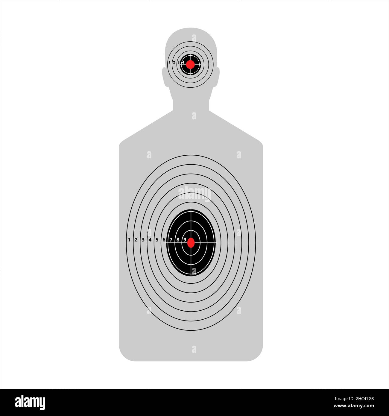 Human silhouette shooting target hires stock photography and images