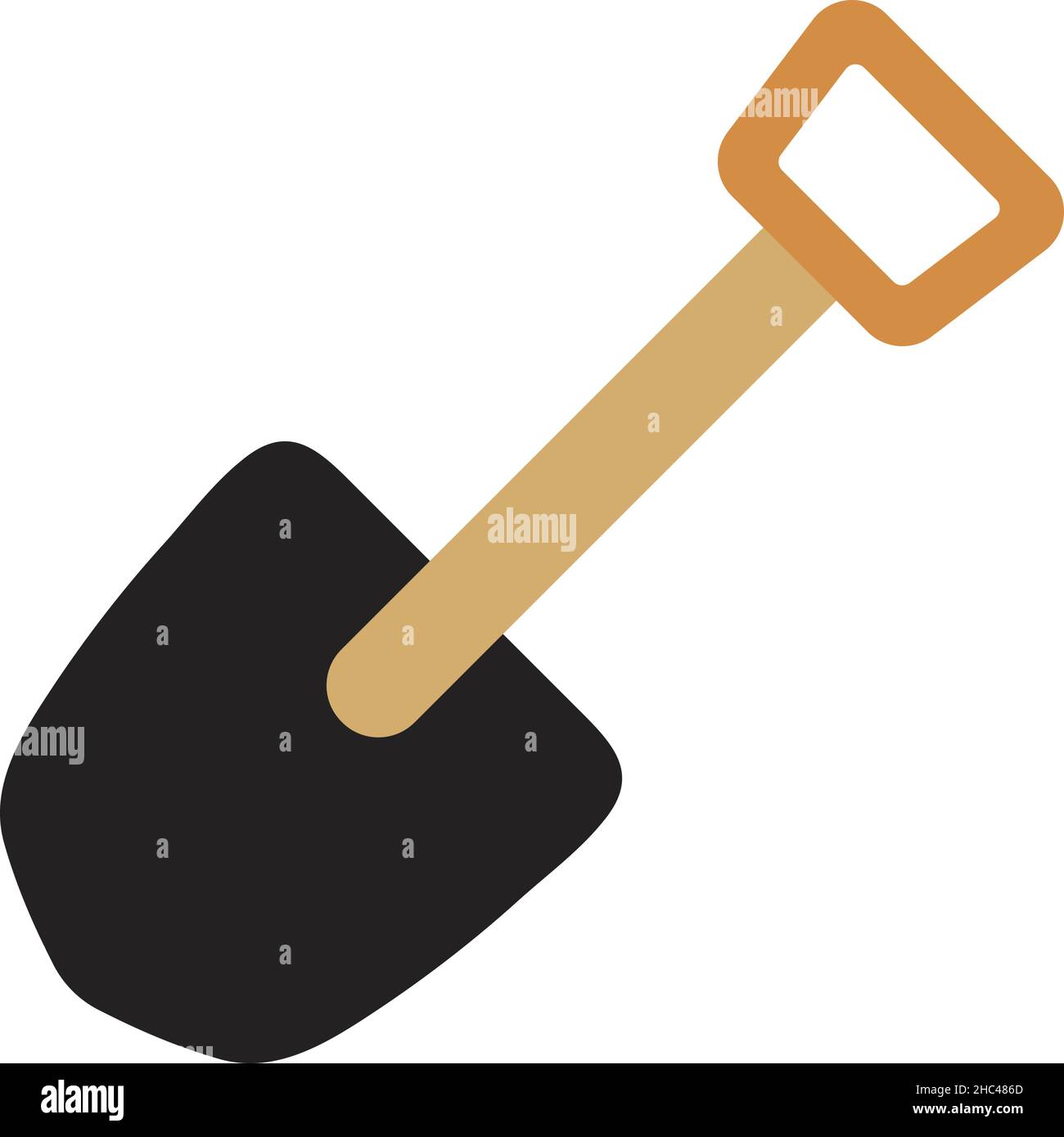 https://c8.alamy.com/comp/2HC486D/icon-of-camping-shovel-flat-color-design-vector-illustration-2HC486D.jpg