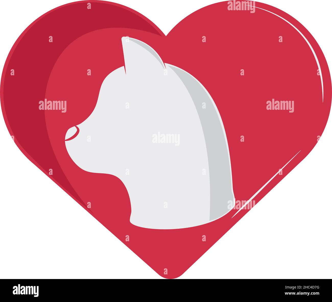 pet in heart Stock Vector Image & Art - Alamy