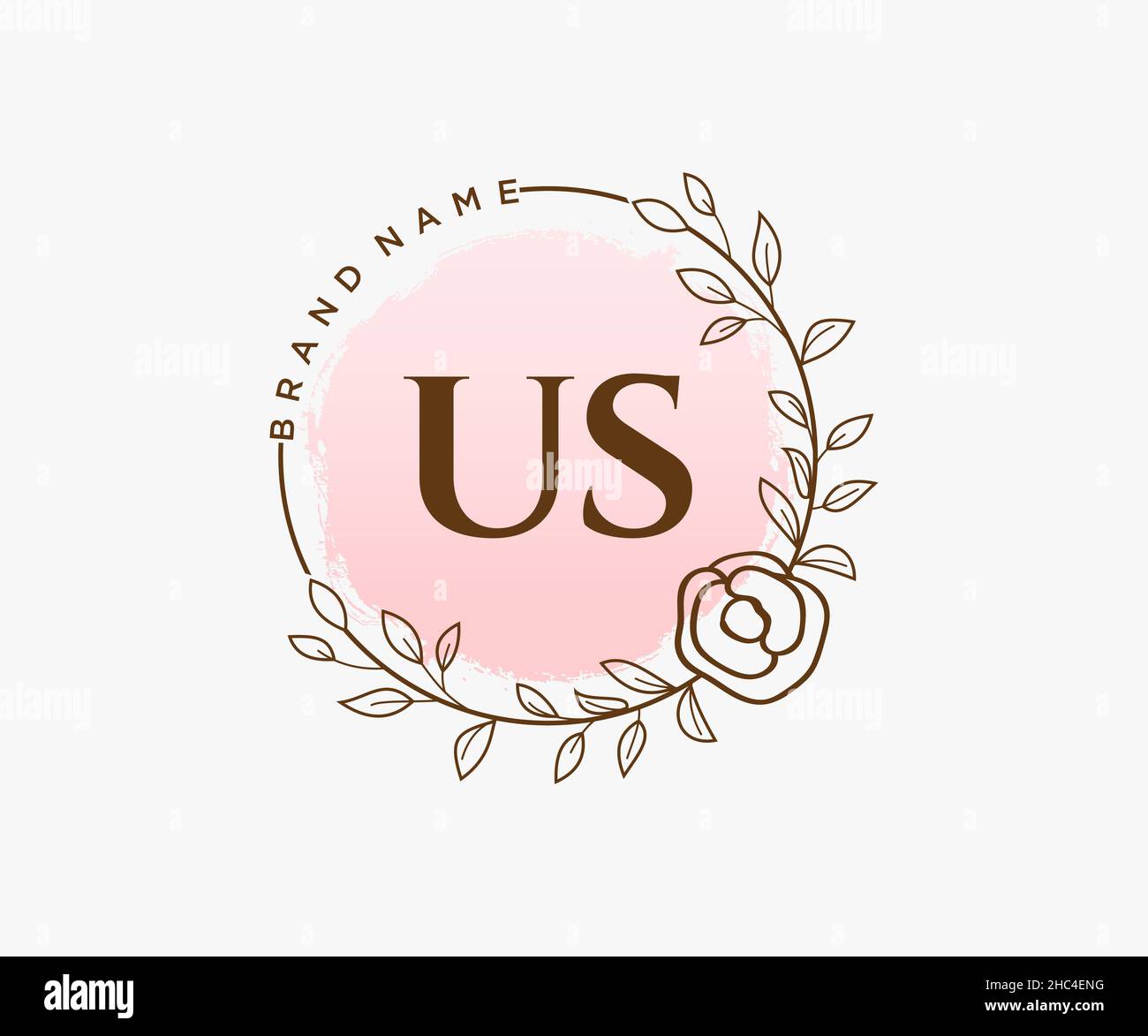 US feminine logo. Usable for Nature, Salon, Spa, Cosmetic and Beauty ...