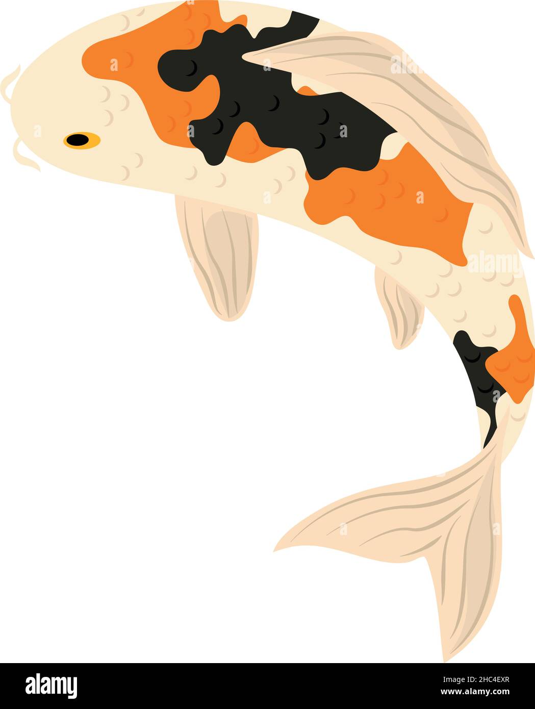 koi fish flat icon Stock Vector Image & Art - Alamy