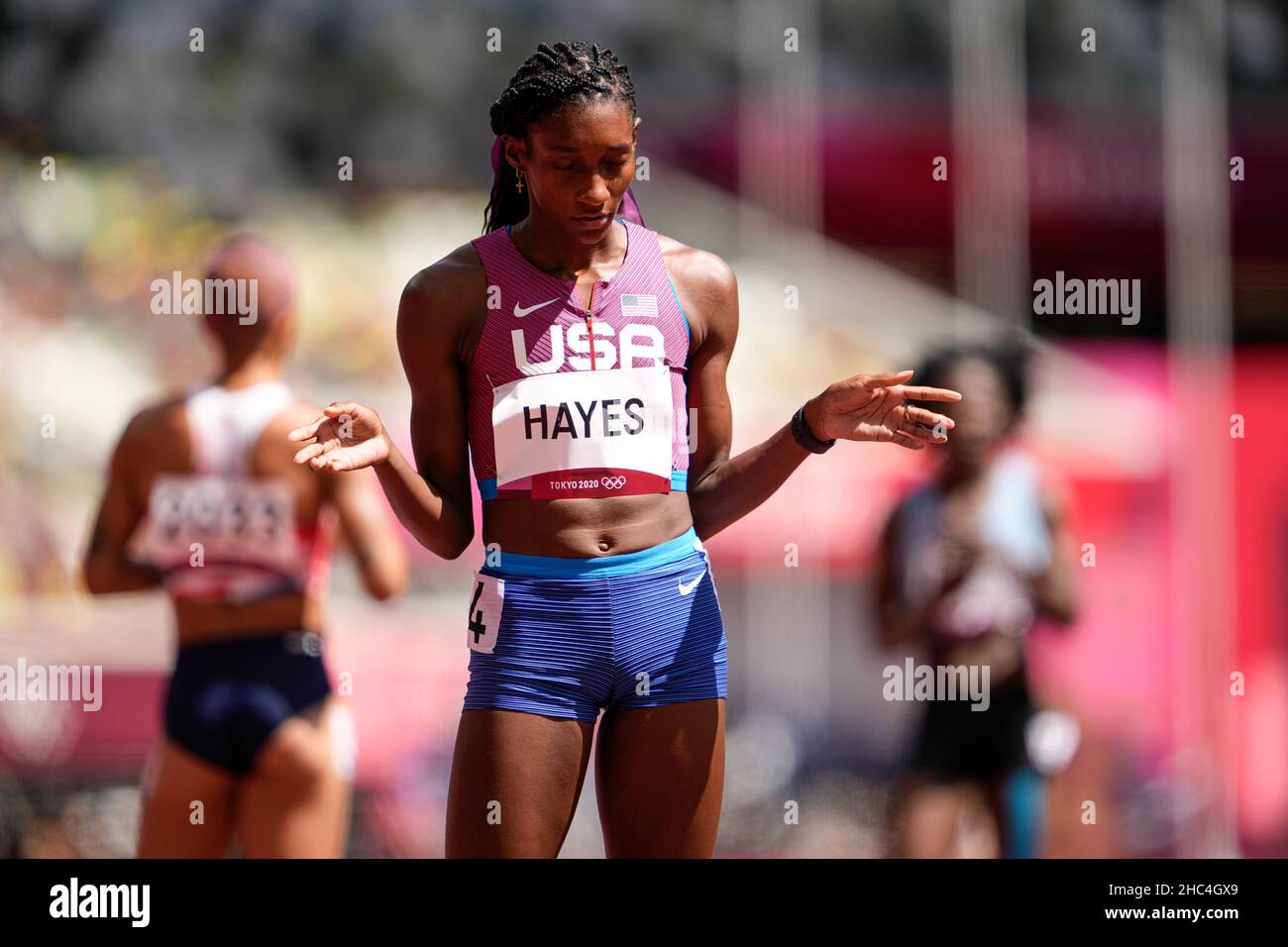 Quanera Hayes Participating In The Semi Final Of The 400 Meters Of The