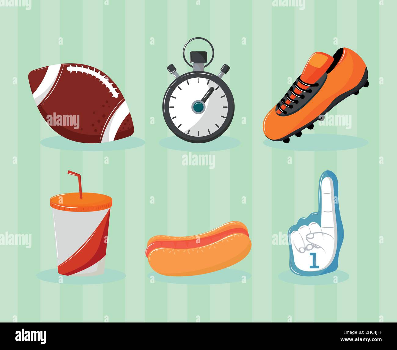 set of american football Stock Vector Image & Art - Alamy