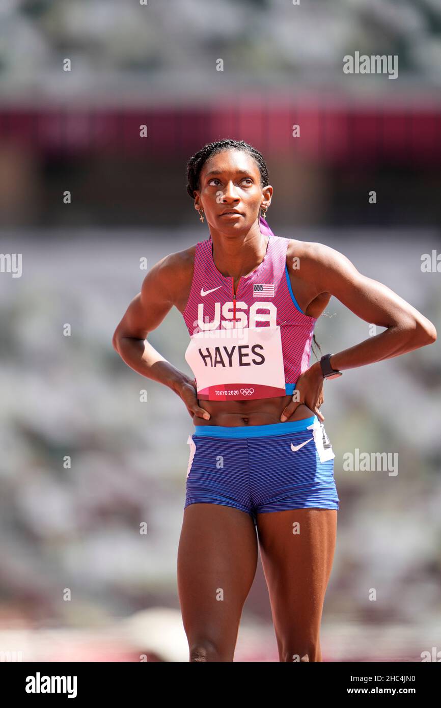 Quanera Hayes Participating In The Semi Final Of The 400 Meters Of The