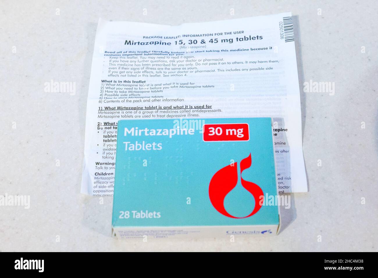 Mirtazapine (remeron) tablet 30mg