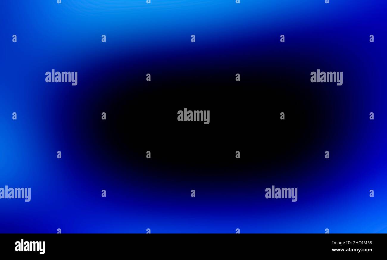 blurry gradient deep blue black hole abstract background Stock Photo
