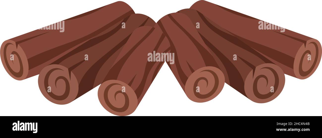 wooden campfire logs isolated icon Stock Vector Image & Art - Alamy