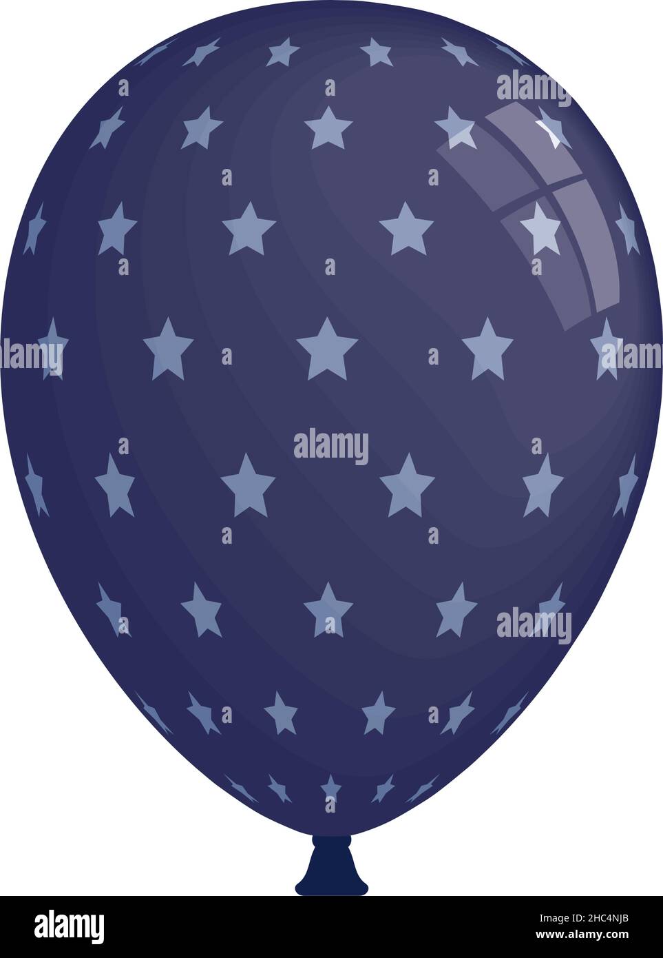 balloon party with stars pattern Stock Vector Image & Art - Alamy