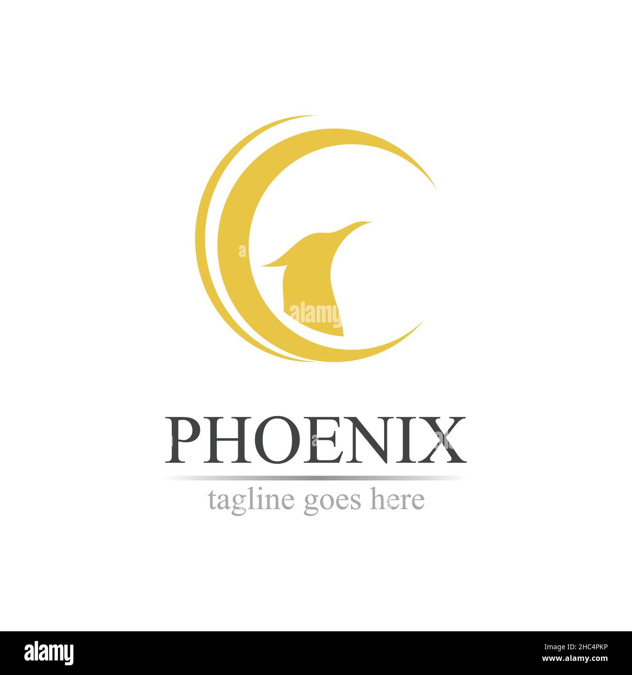 Phoenix logo design vector illustration Stock Vector