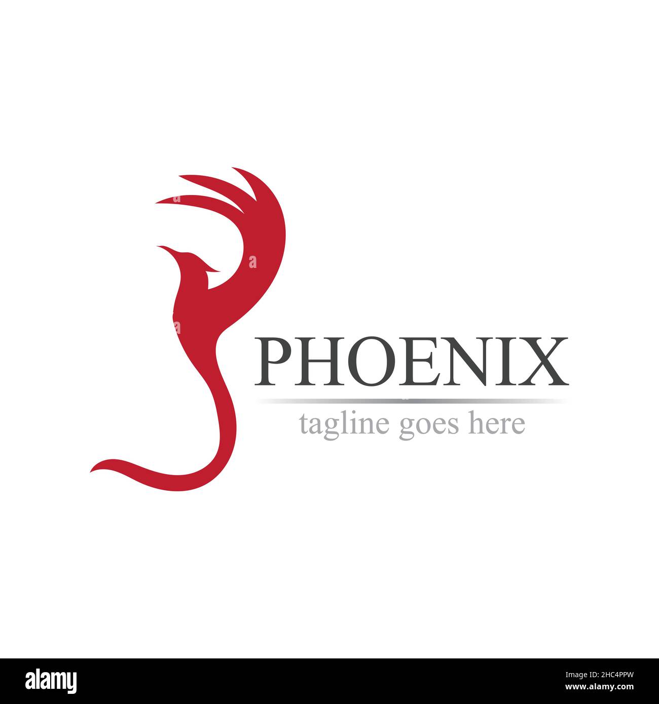Phoenix logo design vector illustration Stock Vector