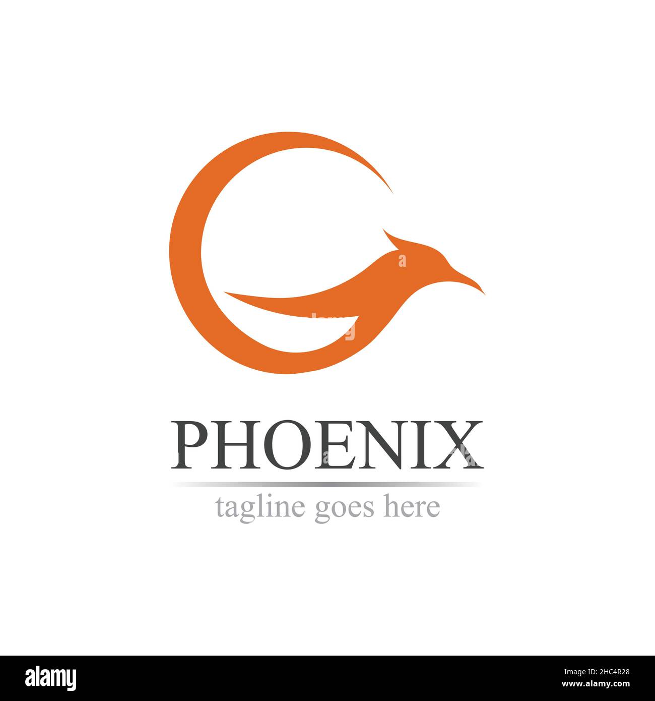 Phoenix logo design vector illustration Stock Vector