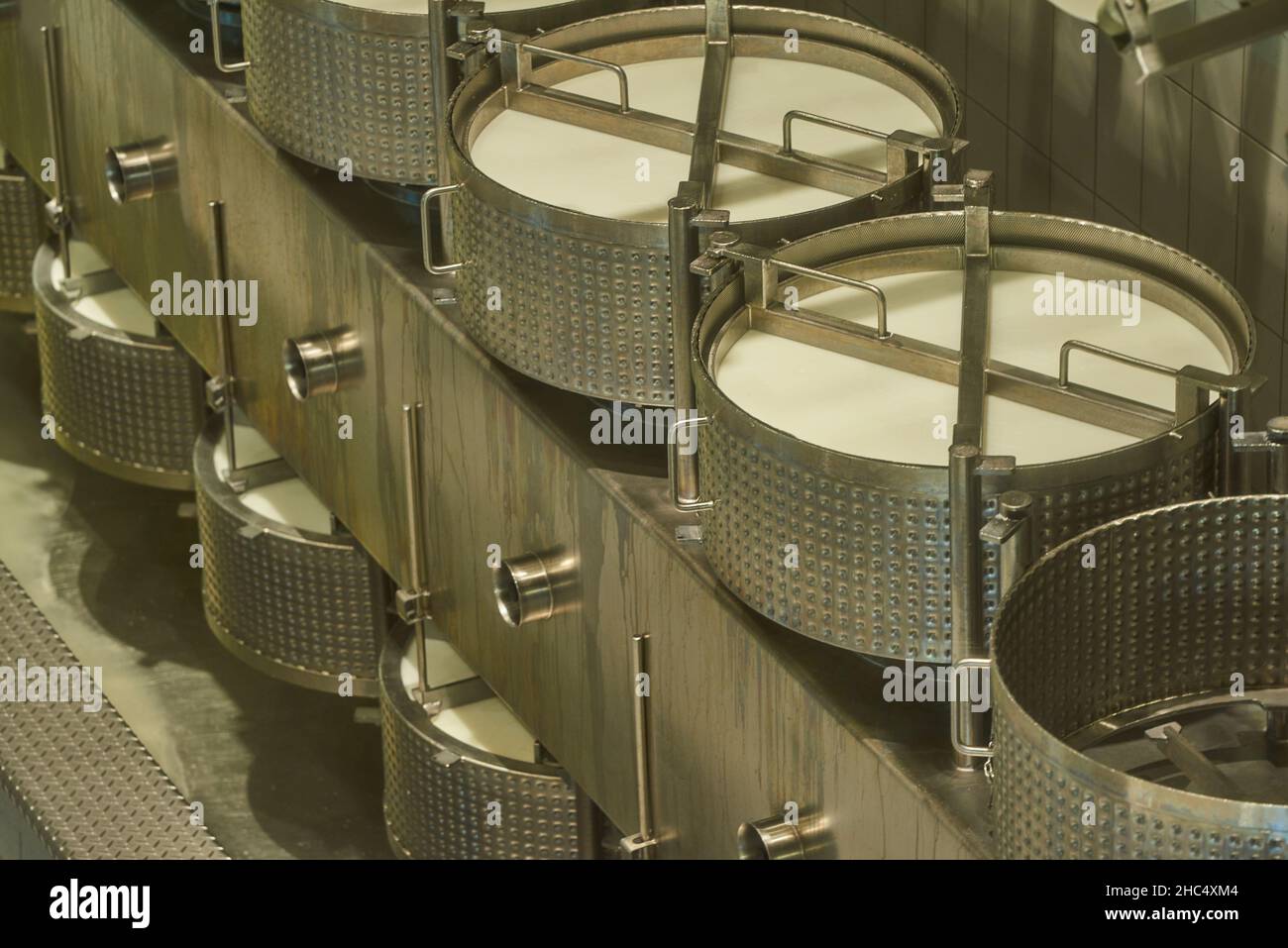 Visiting Gruyere cheese factory and museum, Switzerland Stock Photo Alamy
