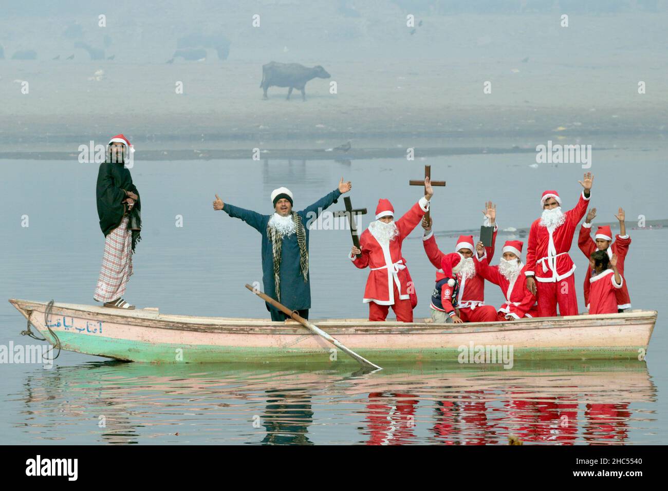 Lahore, Punjab, Pakistan. 24th Dec, 2021. Pakistani members of Bright