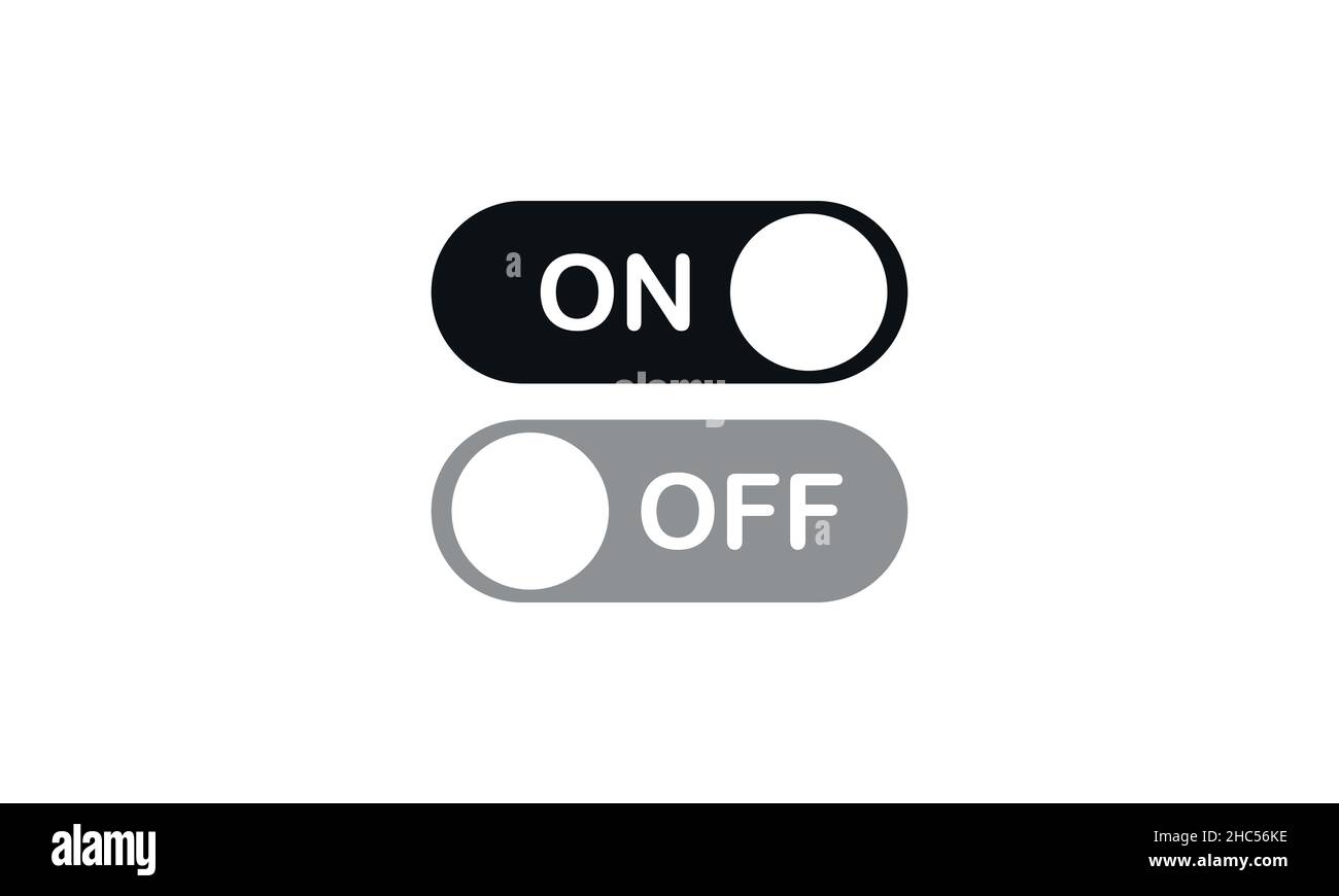 On/Off Button Icon Vector Design Illustration Stock Vector Image & Art ...