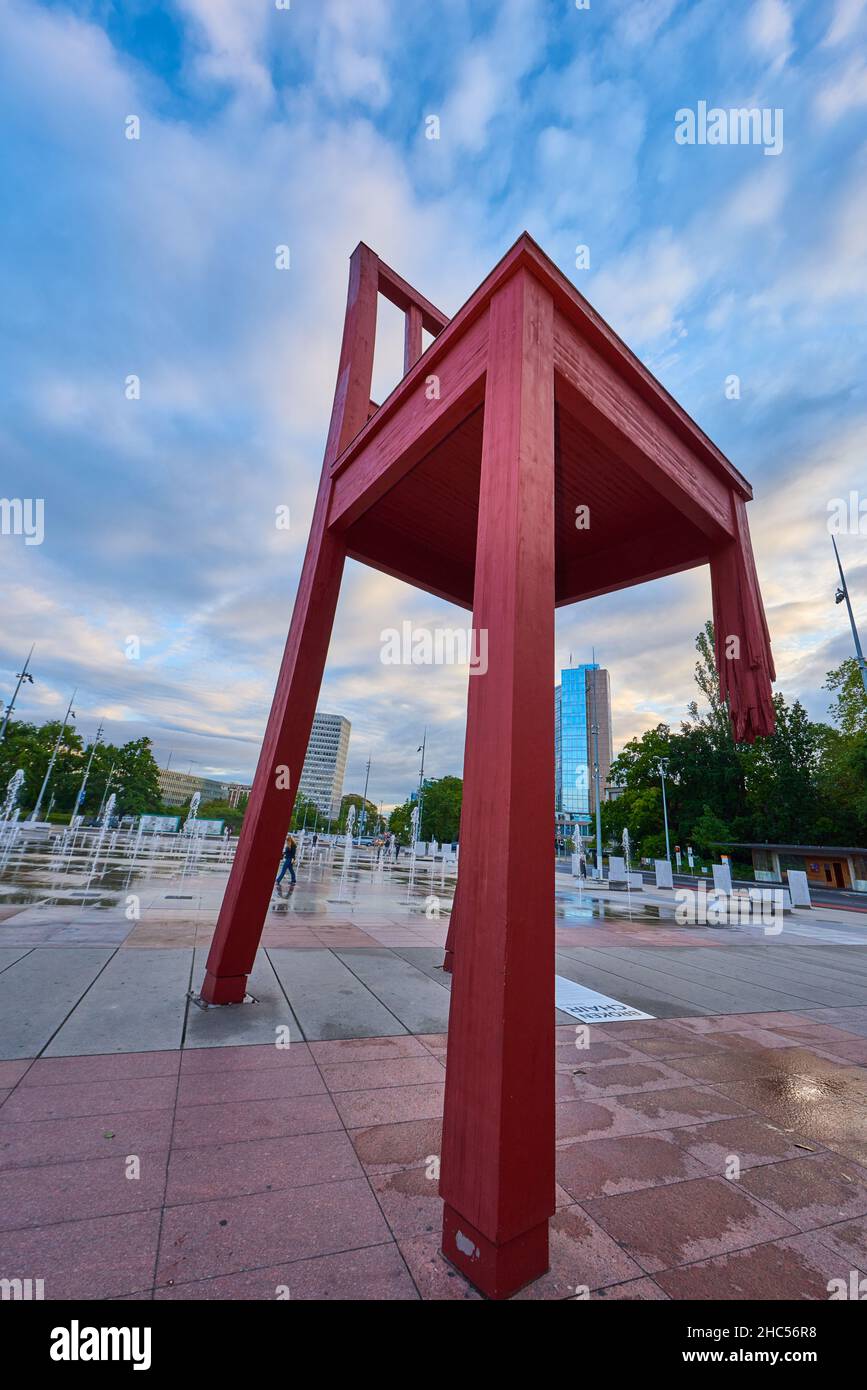 Broken chair sculpture hires stock photography and images Alamy