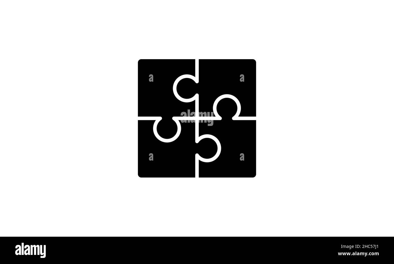 puzzle vector icon  puzzle icon in trendy flat style Stock Vector