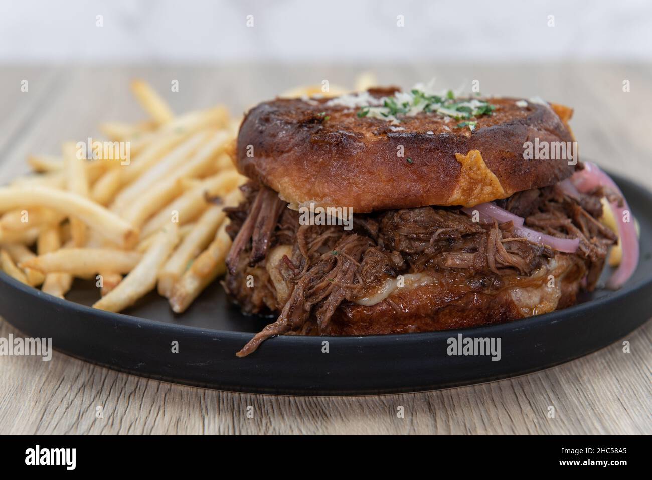 Short ribs sandwich hi-res stock photography and images - Alamy