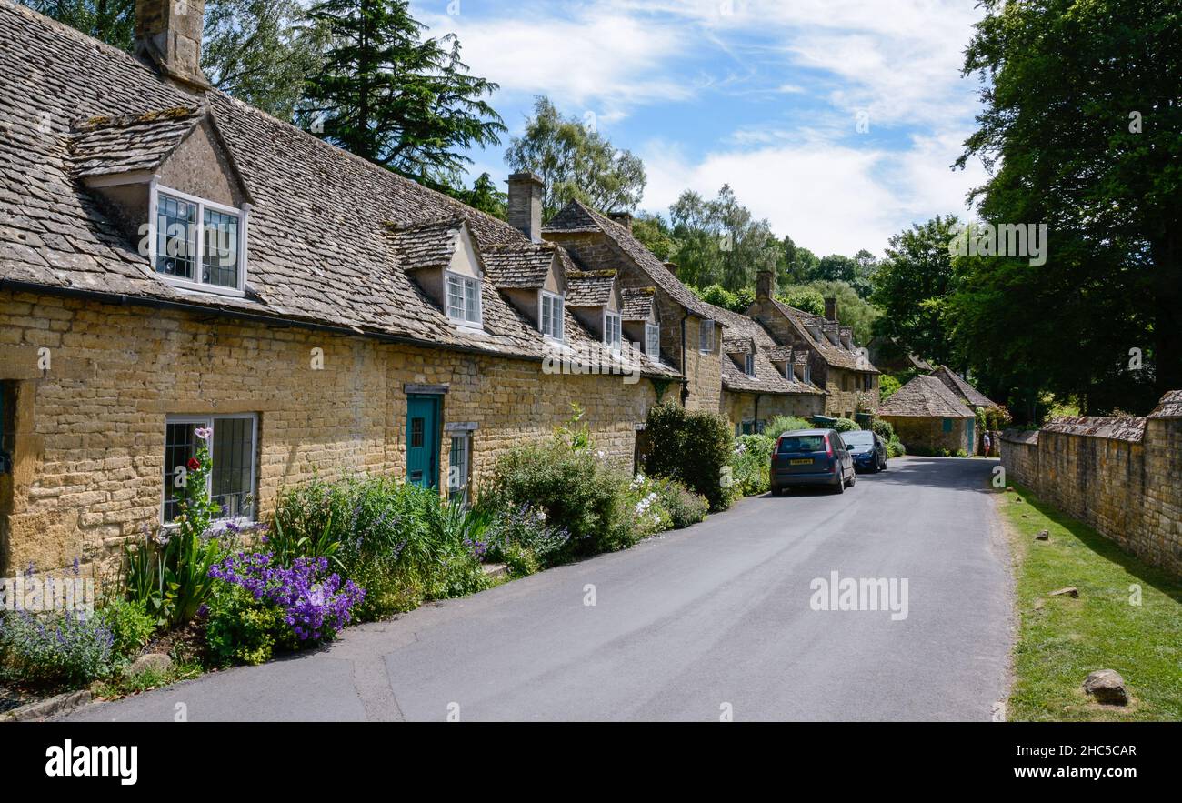 The attractive Cotswold village of Snowshill, Gloucestershire Stock Photo