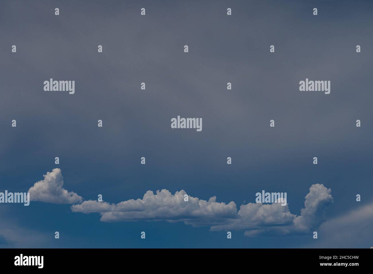 Clouds during sunset in Idaho mountains Stock Photo