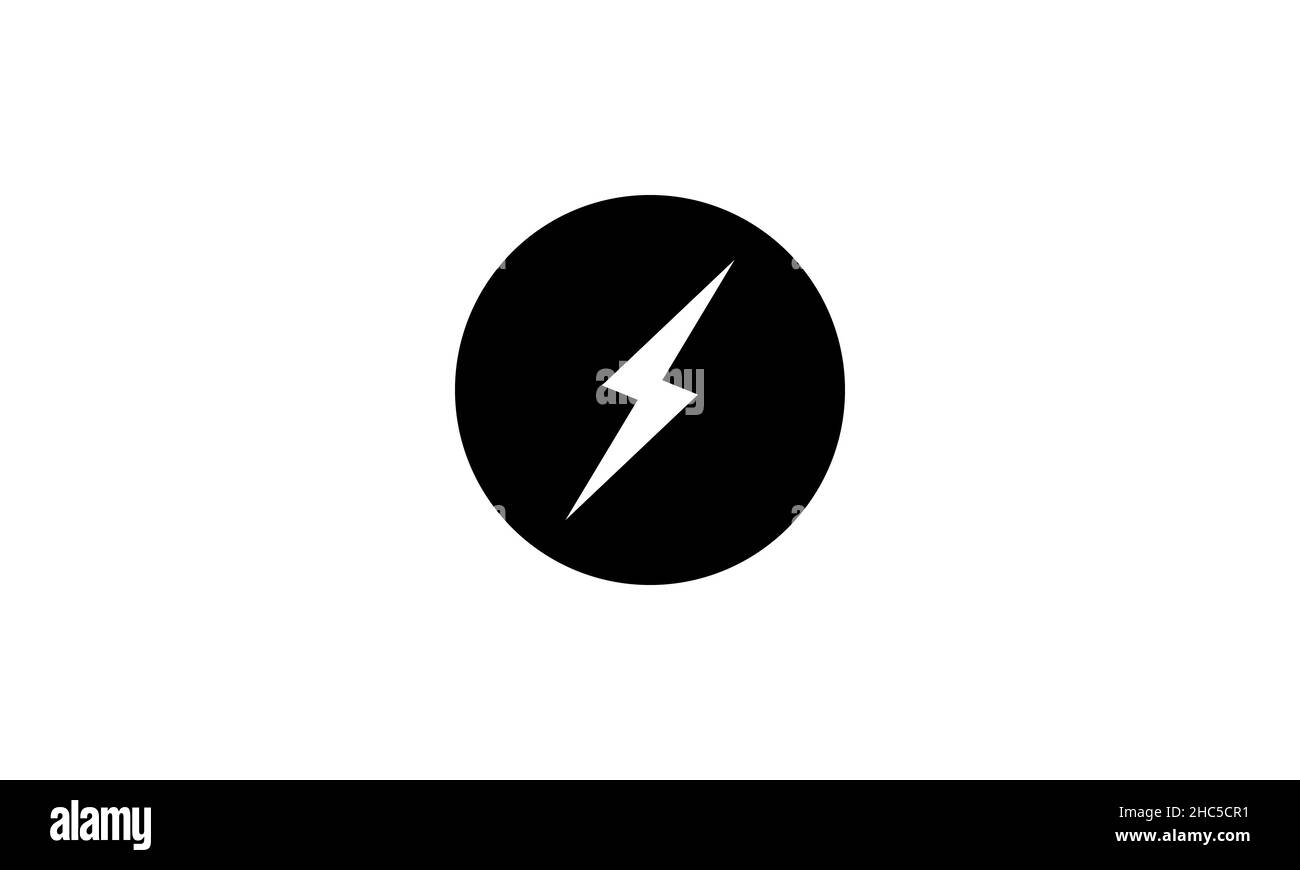 Lightning Bolt vector icon. Electric bolt flash icon. Power energy ...