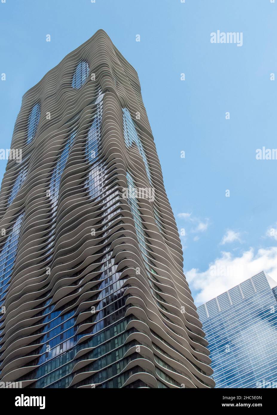 Hotel Radisson Blu Aqua Chicago, Illinois, USA Stock Photo