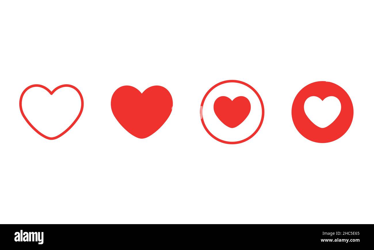Love icon vector illustration,Red heart icon Stock Vector Image & Art ...