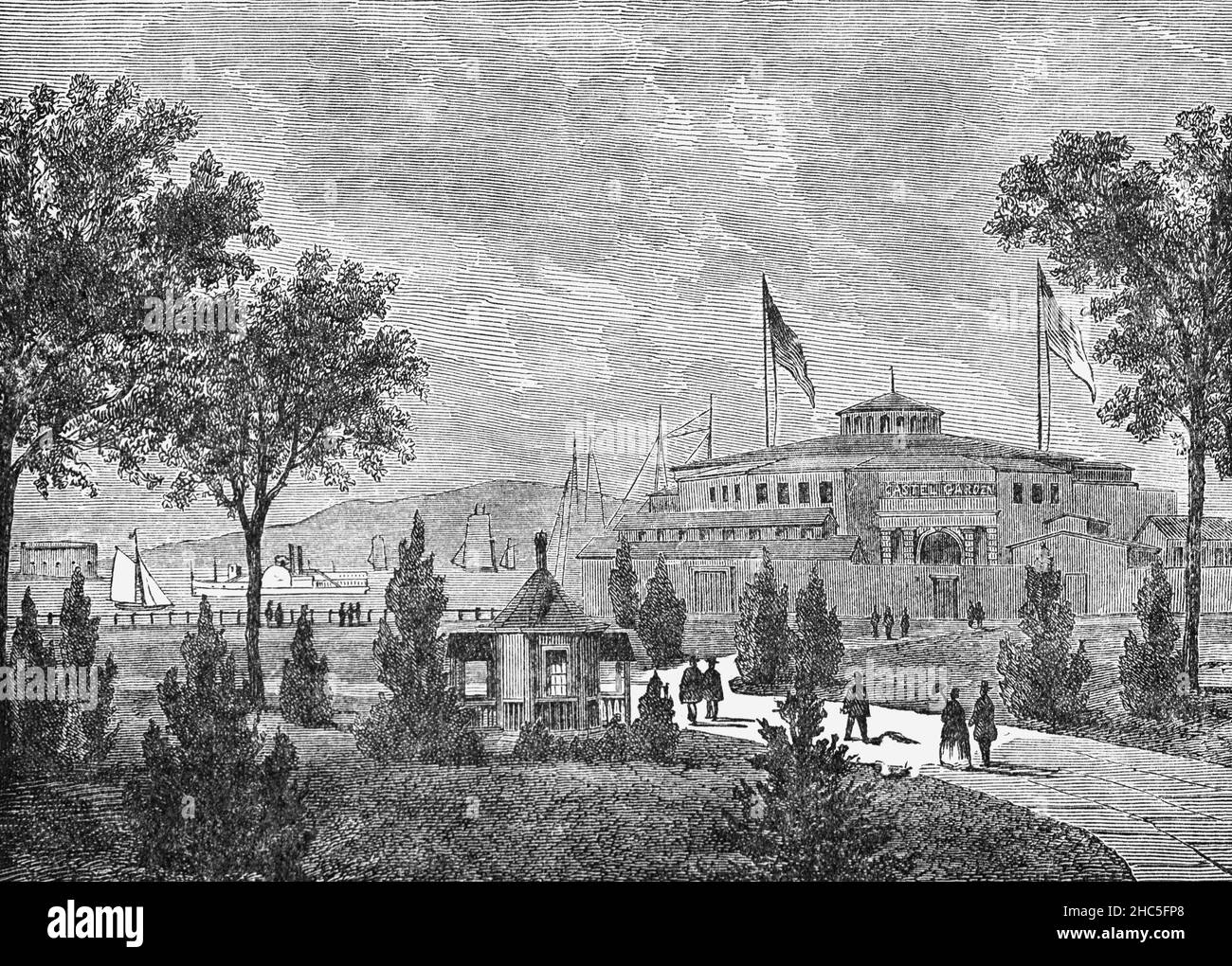 A late 19th Century illustration of one of the Battery, formerly known