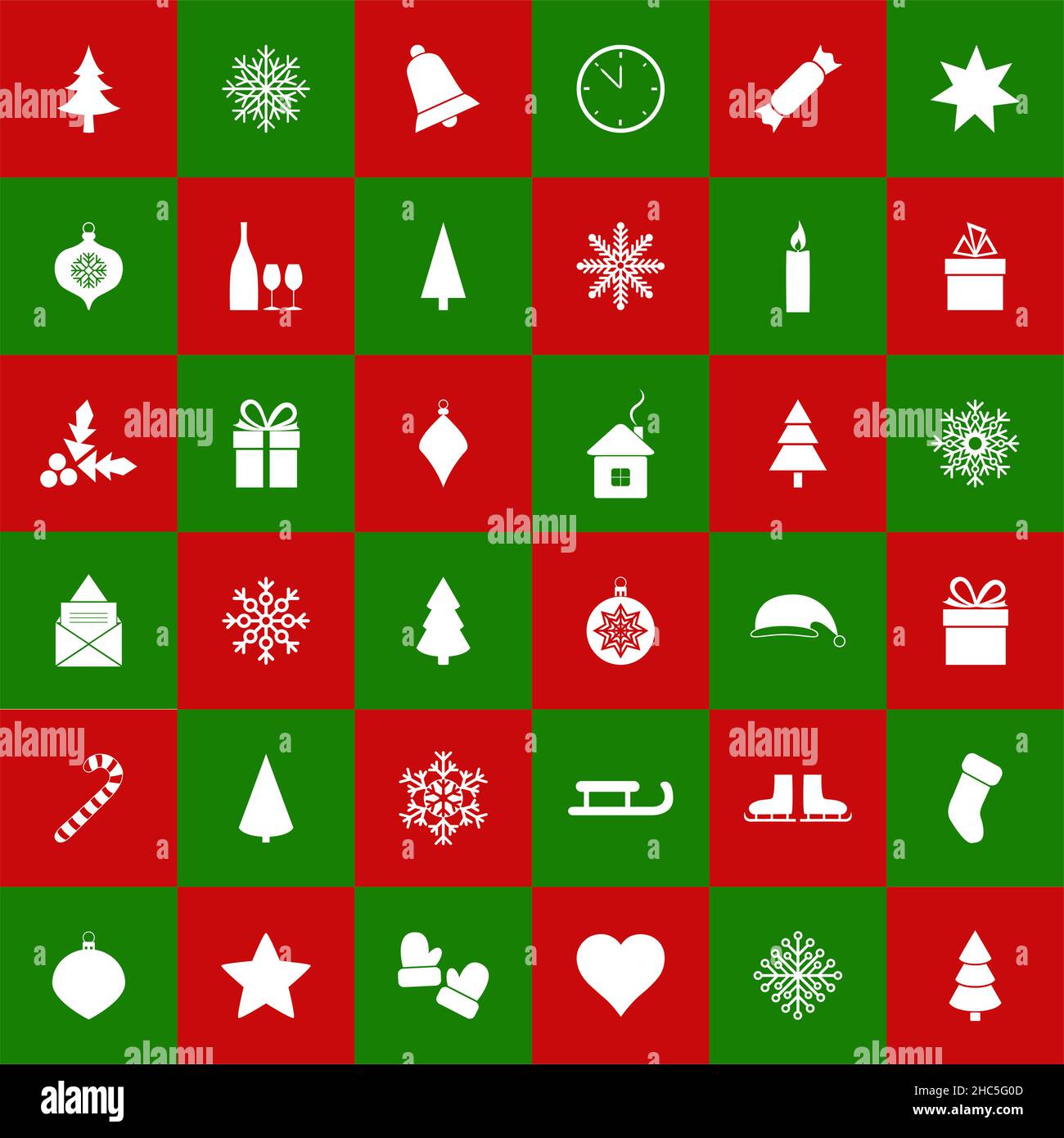Seamless christmas background, vector illustration Stock Vector