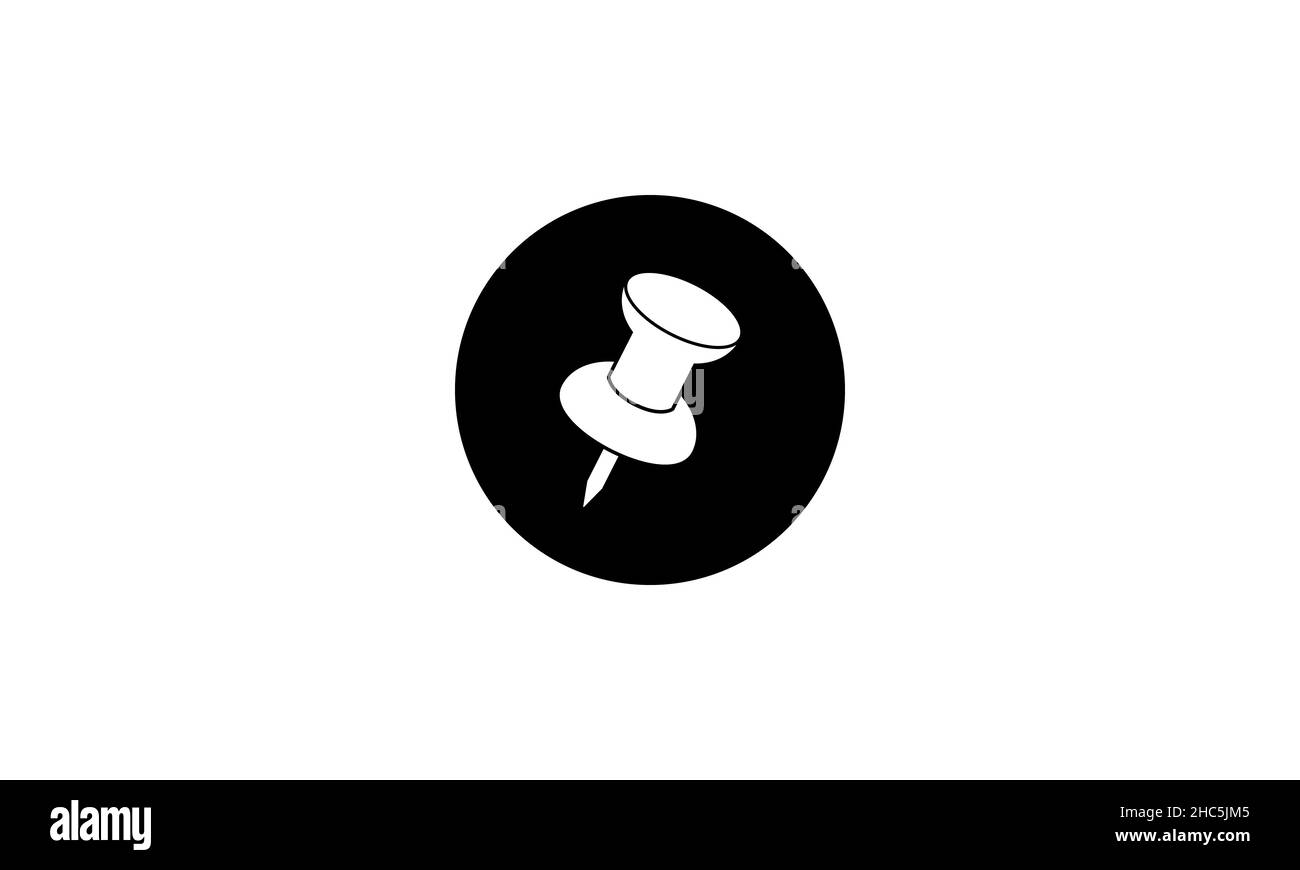 Thumb tack icon,Push pin icon vector design Stock Vector Image & Art