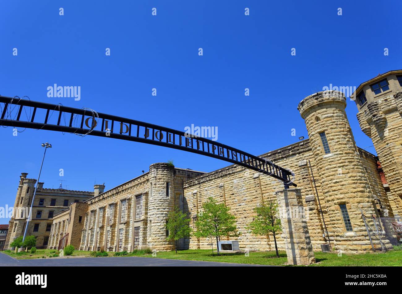 Joliet, Illinois, USA. The Joliet Correctional Center (originally known as Illinois State Penitentiary and Joliet Prison or Joliet Penitentiary) was b Stock Photo