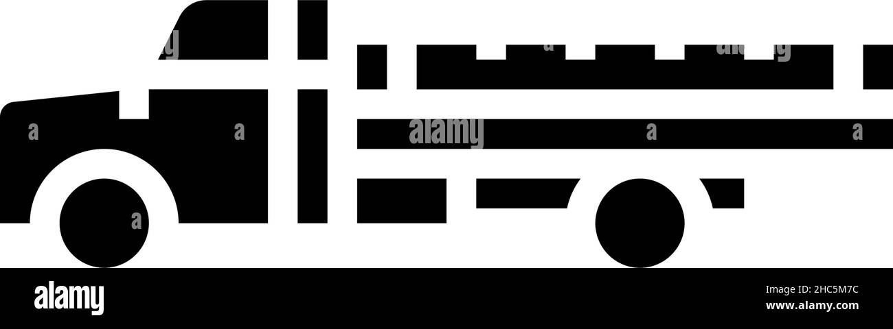 truck farm transport glyph icon vector illustration Stock Vector Image ...