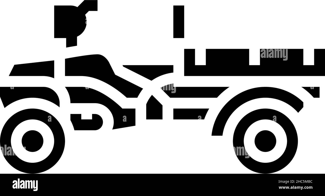 atv farm transport glyph icon vector illustration Stock Vector Image ...