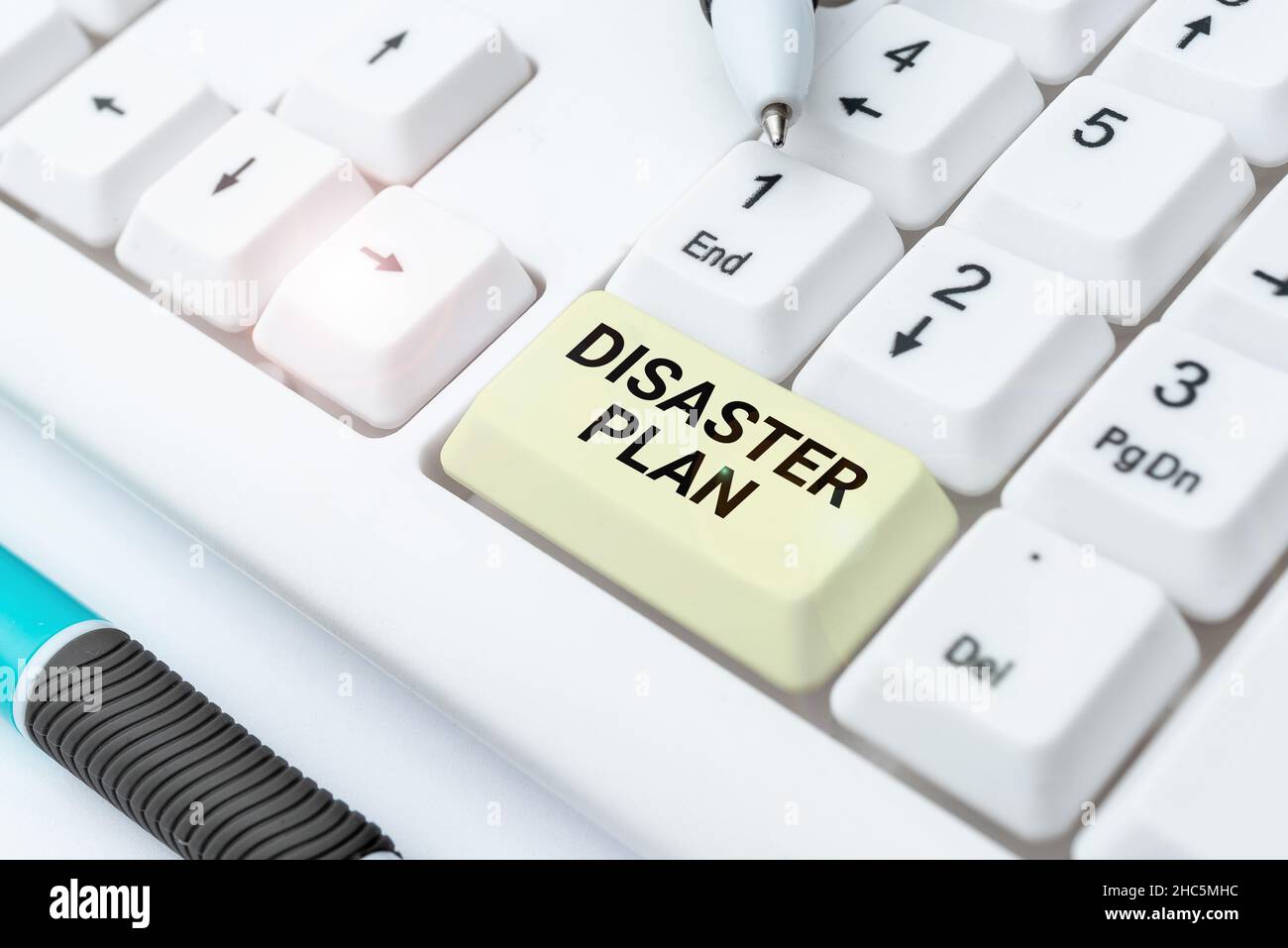 Text caption presenting Disaster Plan. Word for Respond to Emergency ...