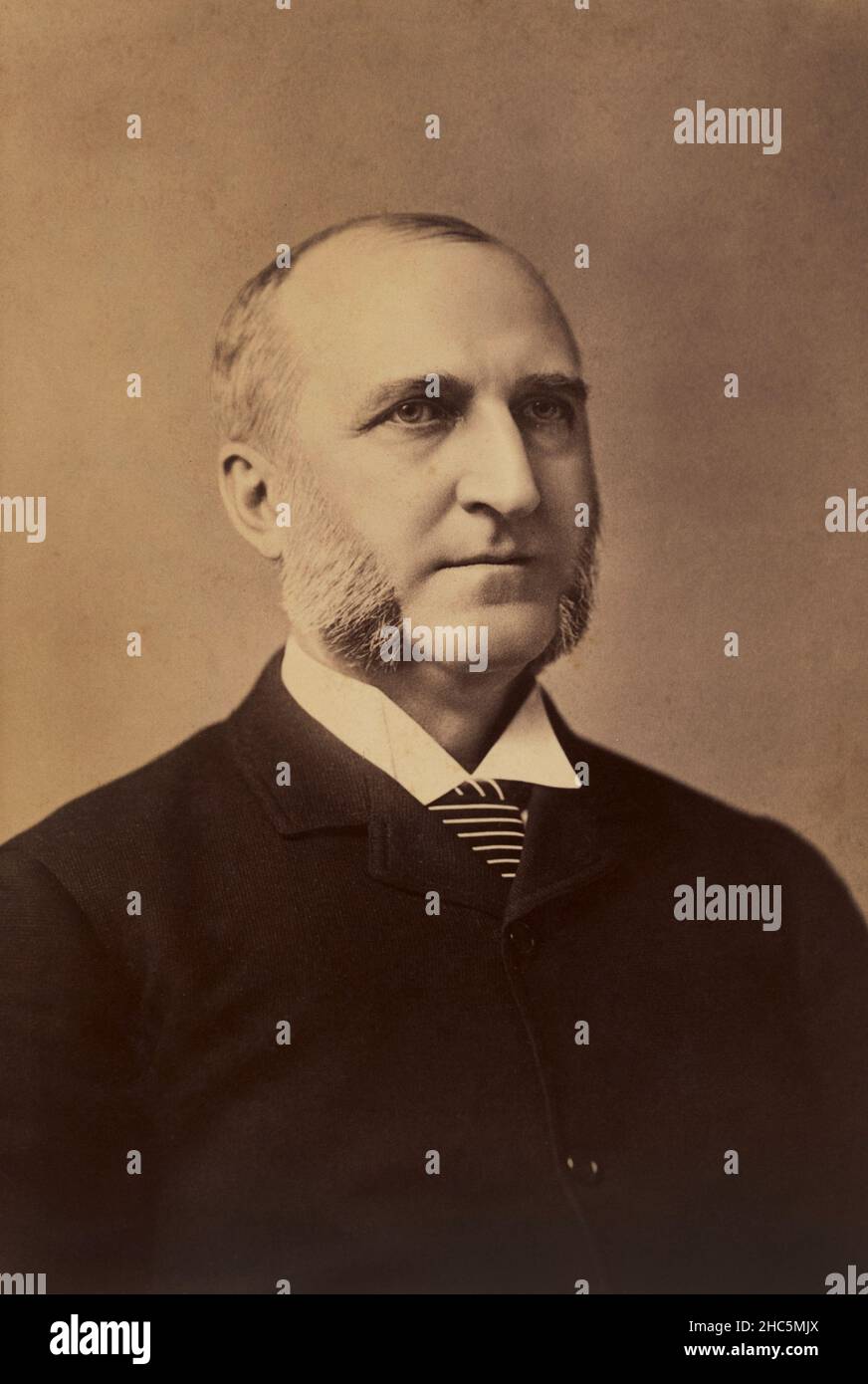 Chauncey Mitchell Depew (1834-1928), American Businessman and Politician, U.S. Senator from New York 1899-1911, head and shoulders Portrait, Fredricks Knickerbocker Studio, 1888 Stock Photo