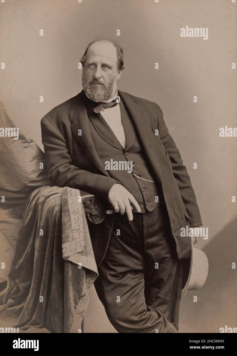 William Magear 'Boss' Tweed (1823-1878), American Politician, most notably known as 'Boss' of Tammany Hall, playing a major role in New York politics in the 19th Century, three-quarter length Portrait, Napoleon Sarony, 1870 Stock Photo